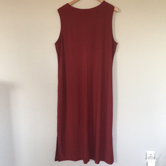 Linea by Louis Dell’Olio Petite XL Moss Crepe Pull Over Sleeveless Maxi Dress - Picture 4 of 13